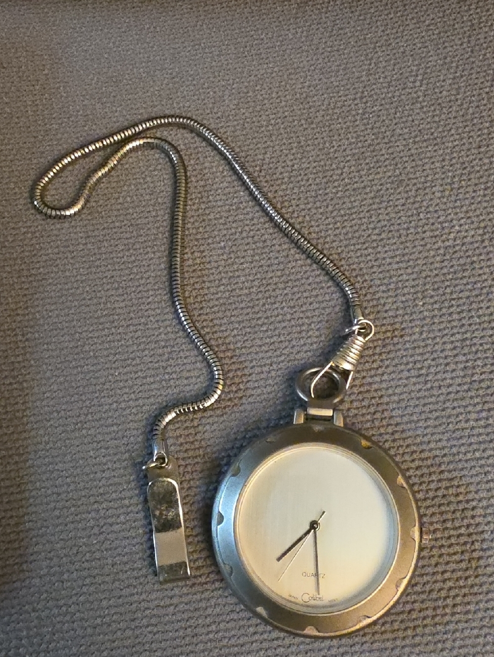 Rare Vintage colibri Silvertone  pocket watch..fathers Day Gift🎁